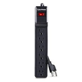 CYBERPOWER - CSB604 - 900 J, 125 V, NEMA 5-15P plug, 6 NEMA 5-15R, 4 ft cord, Limited lifetime warranty