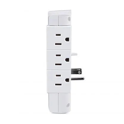 CYBERPOWER - CSP600WSURC2 - 6-Outlet (Swivel) Wall Tap with 1200 Joules, 2 USB 2.4A shared, white