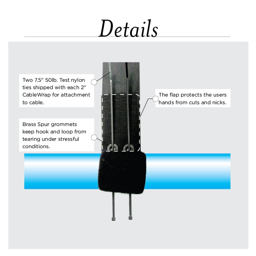 Rip-Tie - D-15 - 1-1/2 Inch Wide Original CableWrap, 15