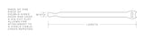 Rip-Tie - 12-075-BK - 1/2 Inch Wide Rip-Tie Lite Plus