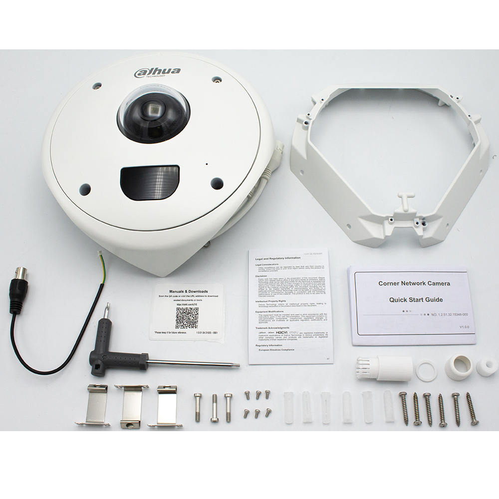 DAHUA - DH-IPC-HCBW8442N - 4MP Starlight+ 2.5mm IP Corner Dome IR