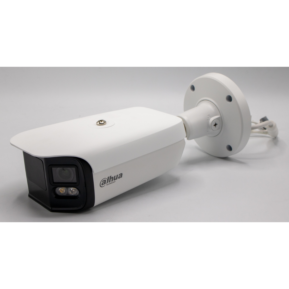 Dahua - DH-IPC-PFW5849-A180-E2-ASTE - 2 x 4MP Enhanced Night Color Stitching IP Bullet 180º ePoE, Pro Series