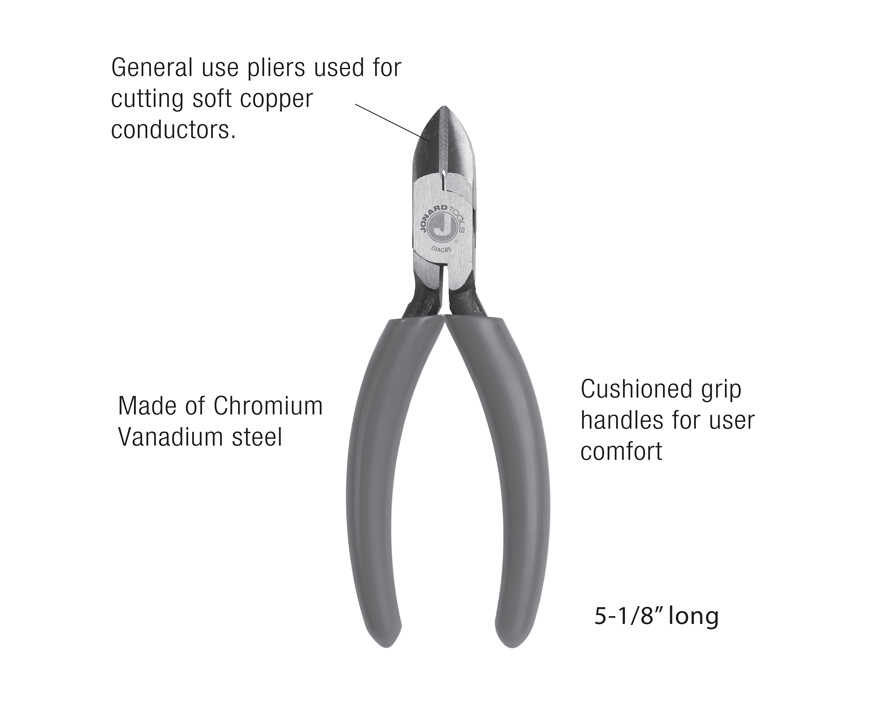 Jonard Tools - DIAGB5 - Diagonal General Use Pliers