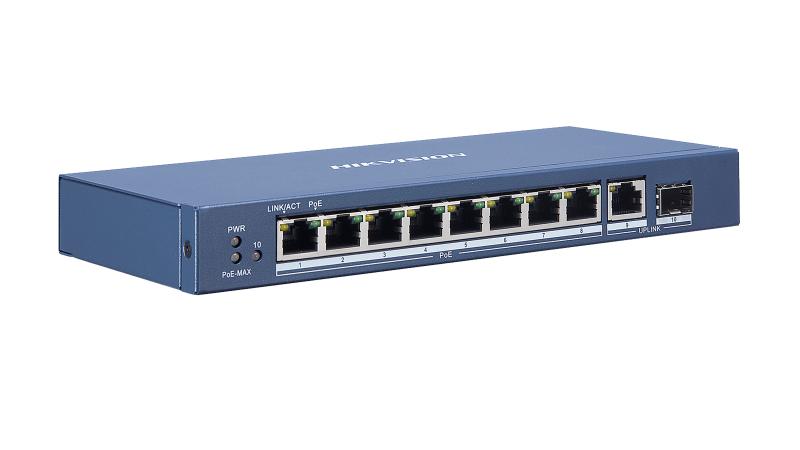 Hikvision - DS-3E0510P-E - 8 Port Gigabit Unmanaged POE Switch