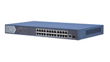 Hikvision - DS-3E0526P-E - Unmanaged, 24 Gigabit PoE Switch