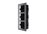Hikvision - DS-KD-ACF3/Plastic - 3 Module Flush Plastic Mount