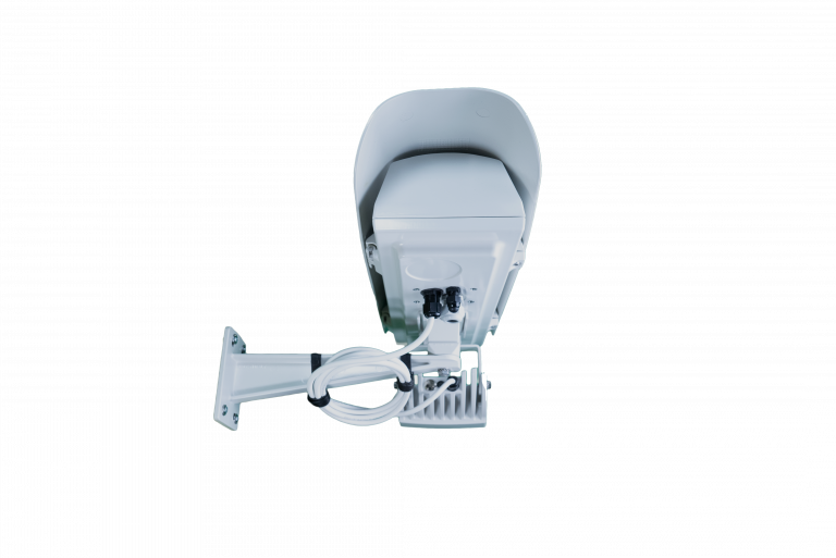 Hanwha - SHB-V-3200HPR - Outdoor enclosure with PoE+, IR and Wall mount for Box cameras. Compatible with most XNB and PNB Cameras. See complete camera compatibility list in the mount selection tool.
