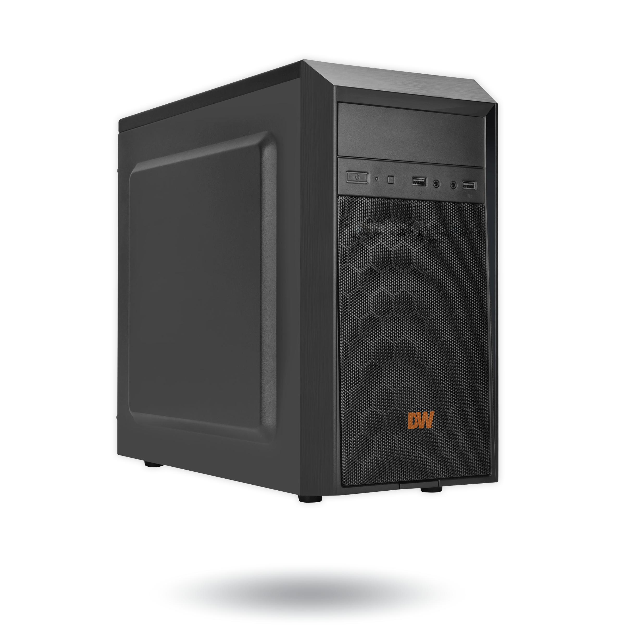 Digital Watchdog - DW-BJAiMT24T - Blackjack AI mid-tower, Windows OS on SSD, 4 DW Spectrum recording licenses and 4 IVA Ai Server licenses pre-installed, 64 cameras @ 2.1MP, 64 analytic streams, 480Mbps throughput, Intel i7, 32GB RAM, 24TB storage, 5