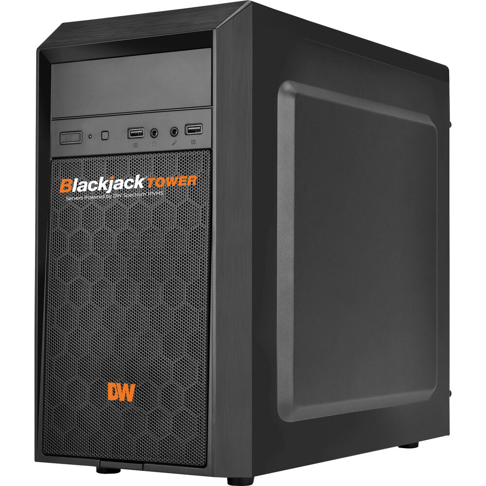 Digital Watchdog - DW-BJMT3120T - Blackjack Mid-Tower, Windows OS On SSD, 180MBPS Throughput, Intel I3, 8GB RAM, 20TB Storage, UL