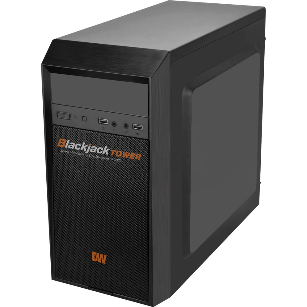 Digital Watchdog - DW-BJMT5120TLX - Blackjack Mid-Tower, Ubuntu Linux OS On SSD, 360MBPS Throughput, Intel I5, 16GB RAM, 20TB Storage, UL