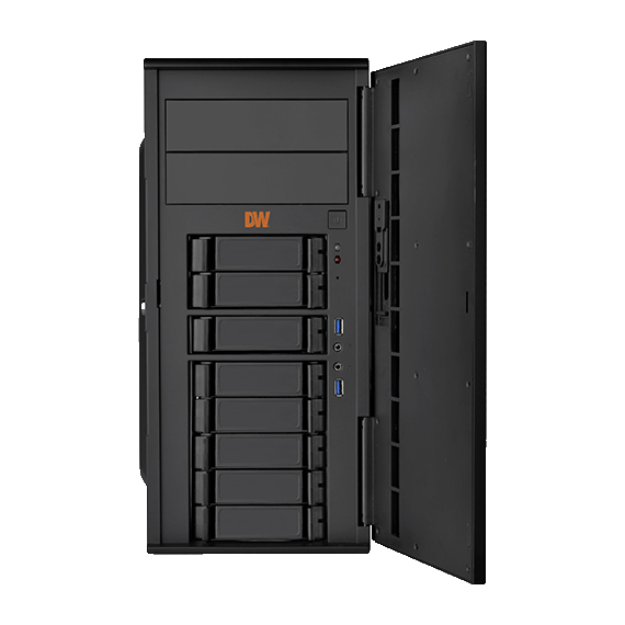 Digital Watchdog - DW-BJTR71540TLX - Blackjack Tower Servers with Intel Core i7 Processor with RAID5, Ubuntu Linux OS, 40TB