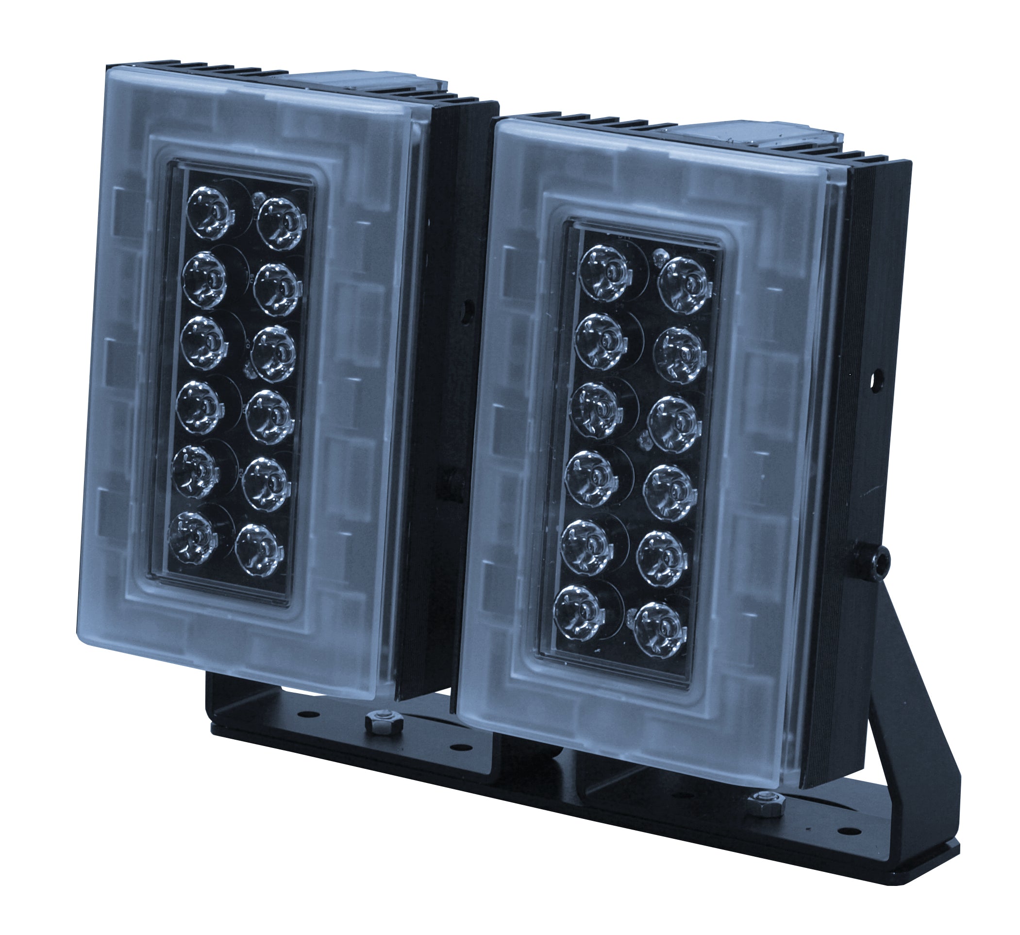 Digital Watchdog - DW-ILHYBIP850 - Hybrid 850nm Infra-red Illuminator and White Light, High Power Dual Core LEDs, with 614' coverage distance. Interchangeable lens packs to deliver a variety of angles out of the box. Built in web browser interface fo