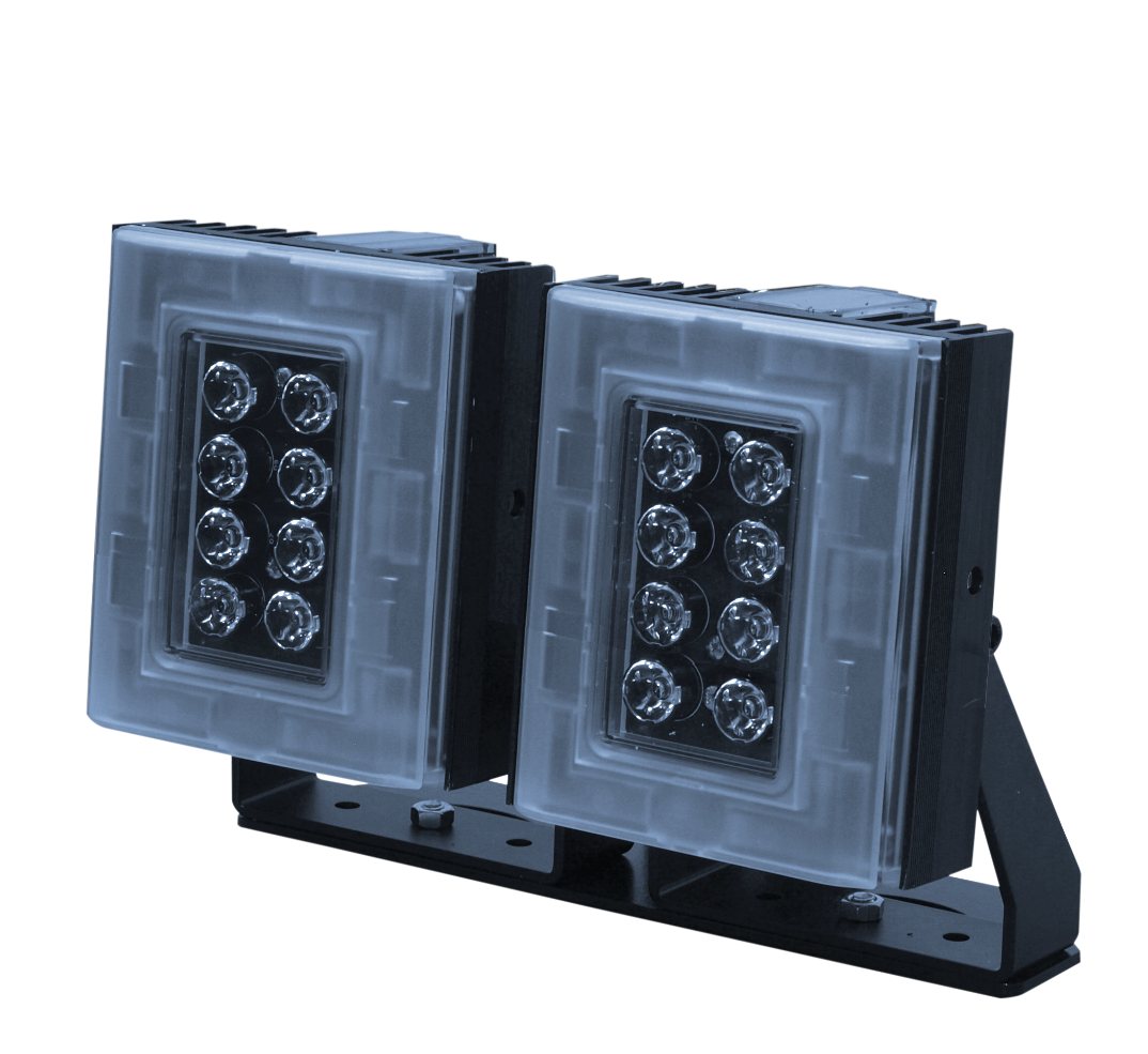 Digital Watchdog - DW-ILIRIP850 - High Performance 850nm Infra-red Illuminator, High Power Dual Core LEDs, with 614' coverage distance. Interchangeable lens packs to deliver a variety of angles out of the box. Built in web browser interface for easy 