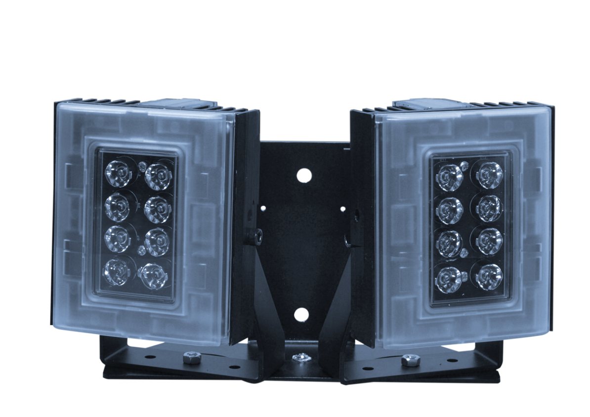 Digital Watchdog - DW-ILIRIP850 - High Performance 850nm Infra-red Illuminator, High Power Dual Core LEDs, with 614' coverage distance. Interchangeable lens packs to deliver a variety of angles out of the box. Built in web browser interface for easy 