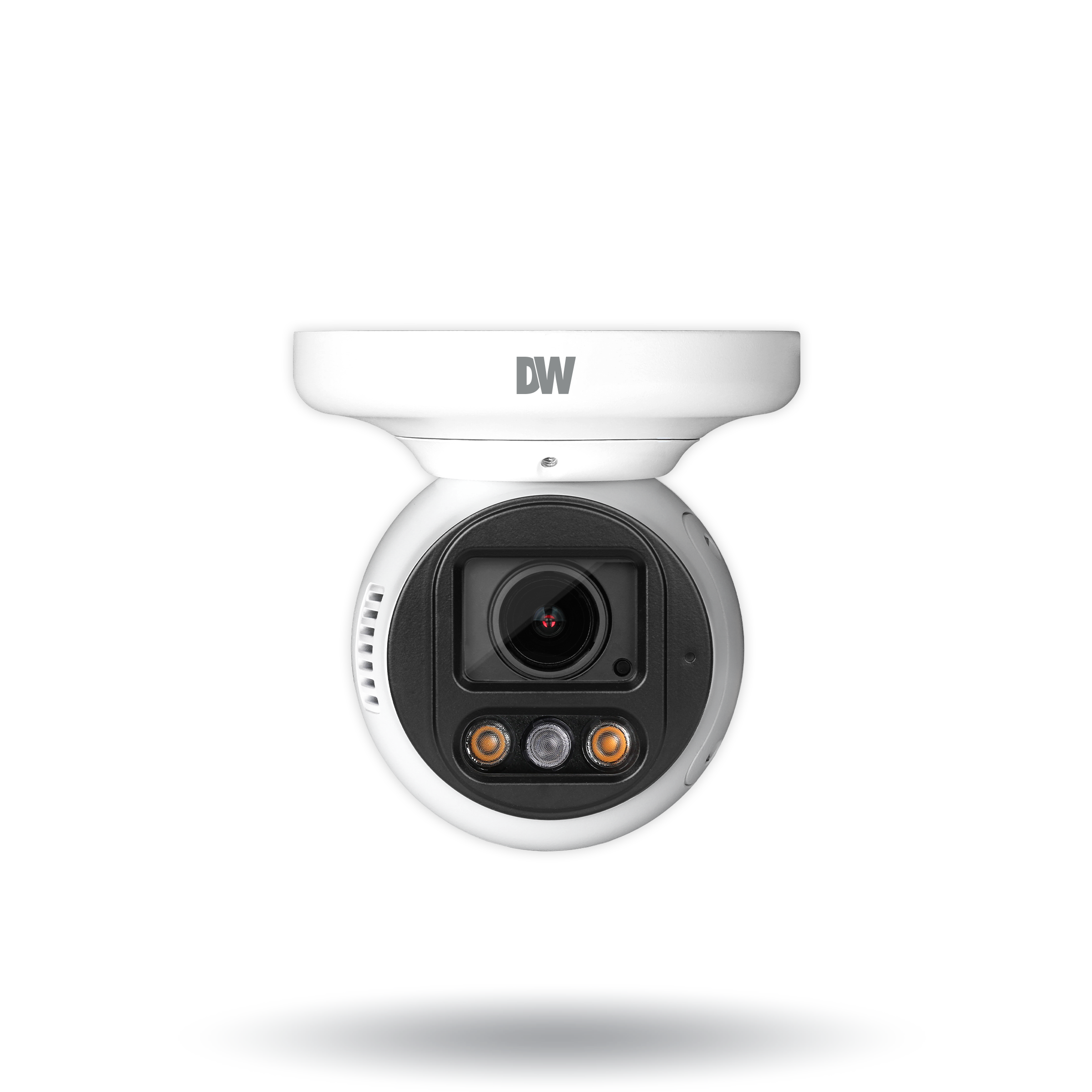 Digital Watchdog - DWC-XSTD05MF - MEGApix Ai Indoor/Outdoor Vandal Turret Camera, Ai Deep Learning, Star-Light Plus, 5 Megapixel 1/2.8” Image Sensor (2592x1944 @ 30fps), 2.7-12mm autofocus varifocal Lens,90ft White Light IR, Red and Blue Flashing LED