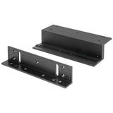 SECO-LARM - E-941S-600B/ZQ - Black "Z" Bracket for mounting E-941SB-600, E-941SB-600PQ, E-941DB-600PQ. For left or right in-swinging doors. Includes "L" and "Z" brackets.