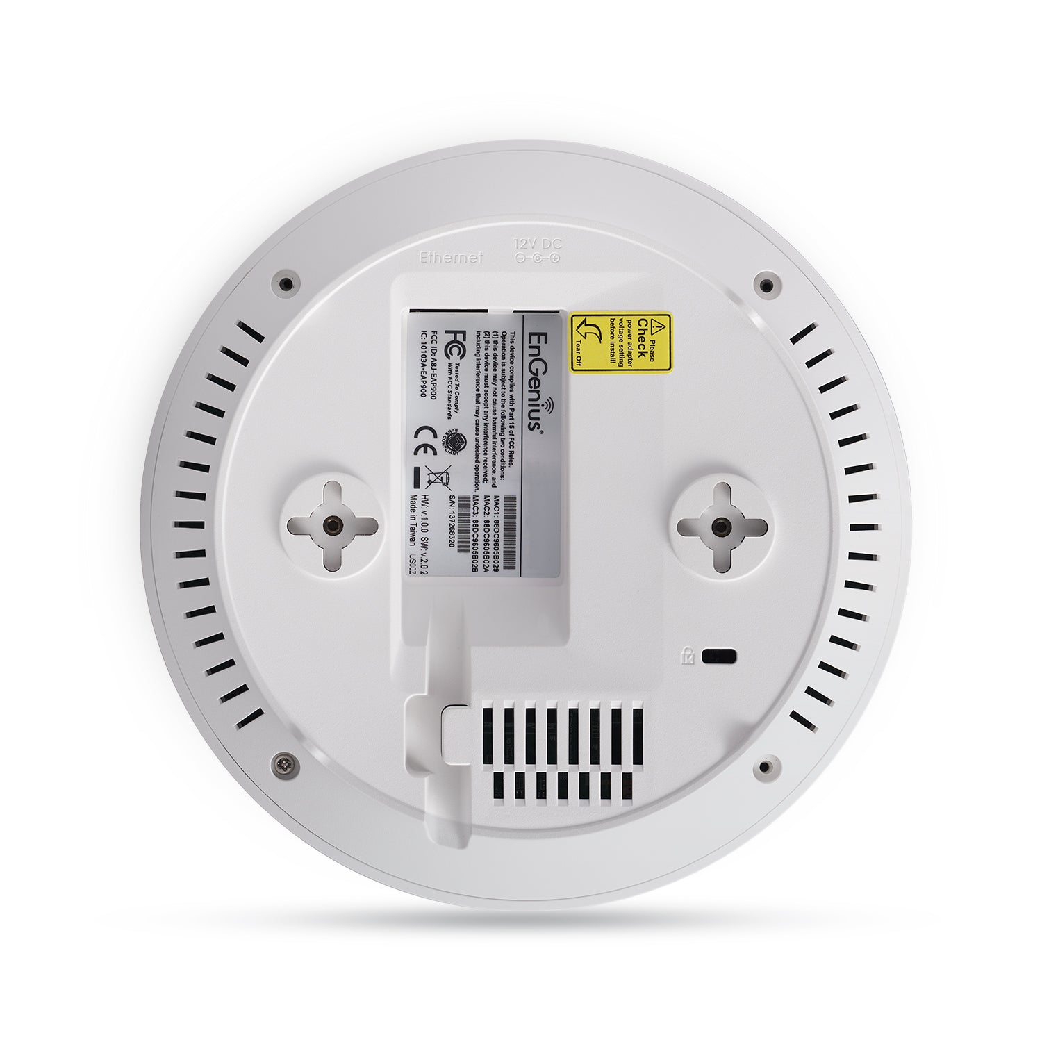 Engenius - EAP1750H-3PACK - Three units of IEEE 802.11a/b/g/n/ac High-powered Dual Band 3x3:3 Wireless  Access Point/WDS with Integrated Antennas and Aesthetic Housing Design