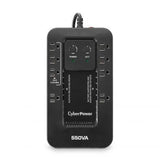 CYBERPOWER - EC550G - 550VA/330W, Simulated Sine Wave, NEMA 5-15P, 5 ft cord, 8 NEMA 5-15R, USB, PowerPanel Personal Edition software, 3 year warranty