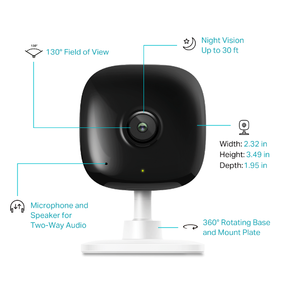 TP-Link - EC60 - KASA SPOT 24/7 RECORDING ACCS 1080P 2.4GHZ