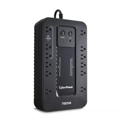 CYBERPOWER - EC750GTAA - 750VA/450W Standby UPS NEMA 5-15 RJ-11 EMI ECO TAA Compliant