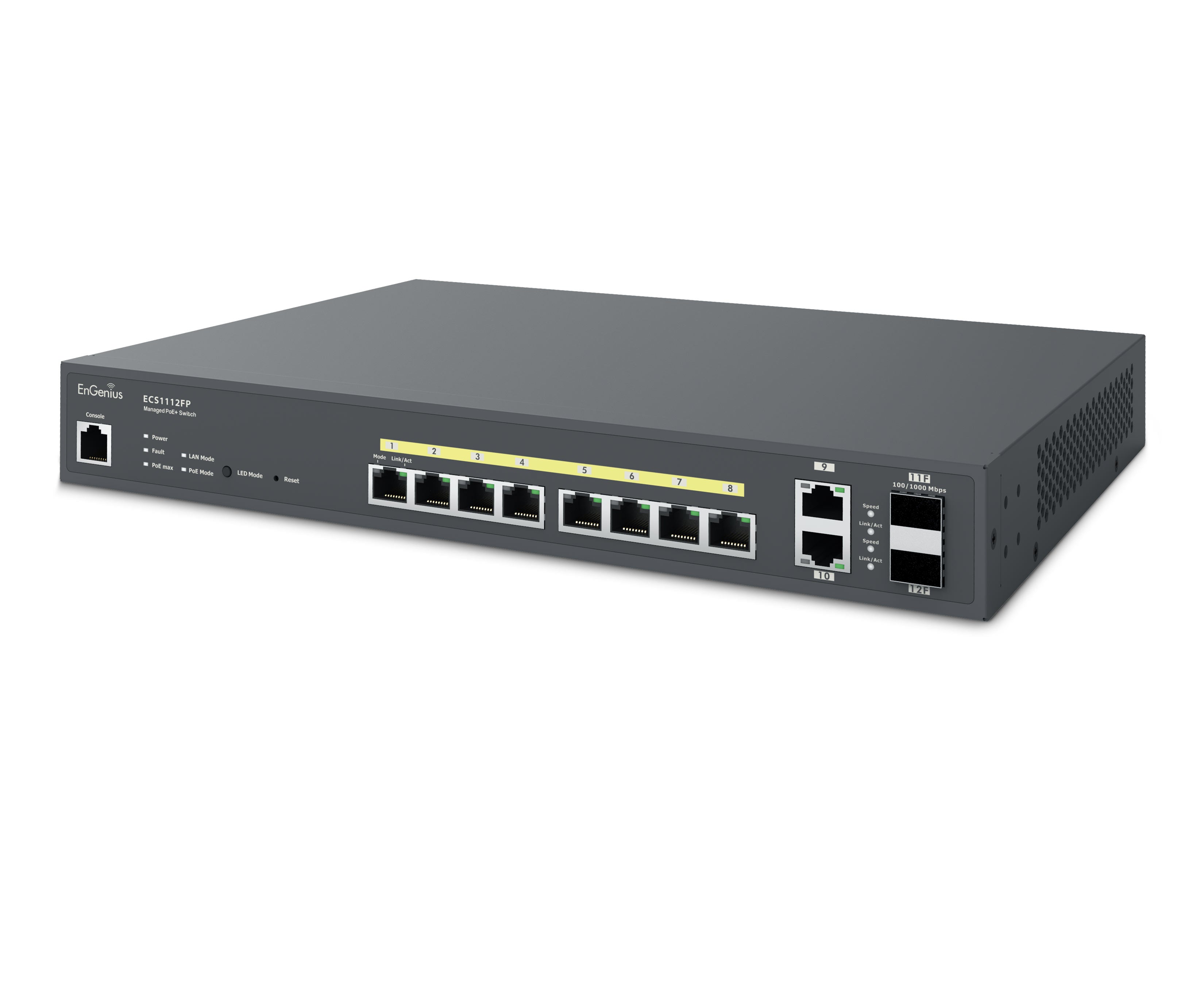 EnGenius - ECS1112FP - 8-Port Cloud Managed 1U Rack-Mount 13