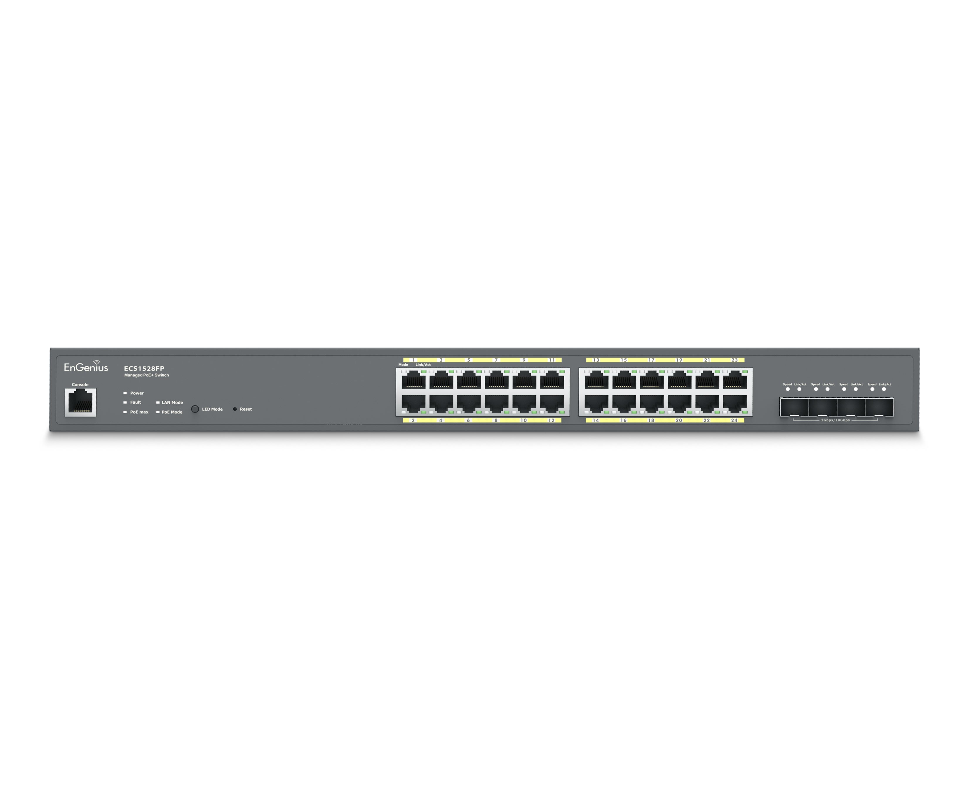 EnGenius - ECS1528FP - 24-Port Cloud Managed 1U Rack-Mount 19