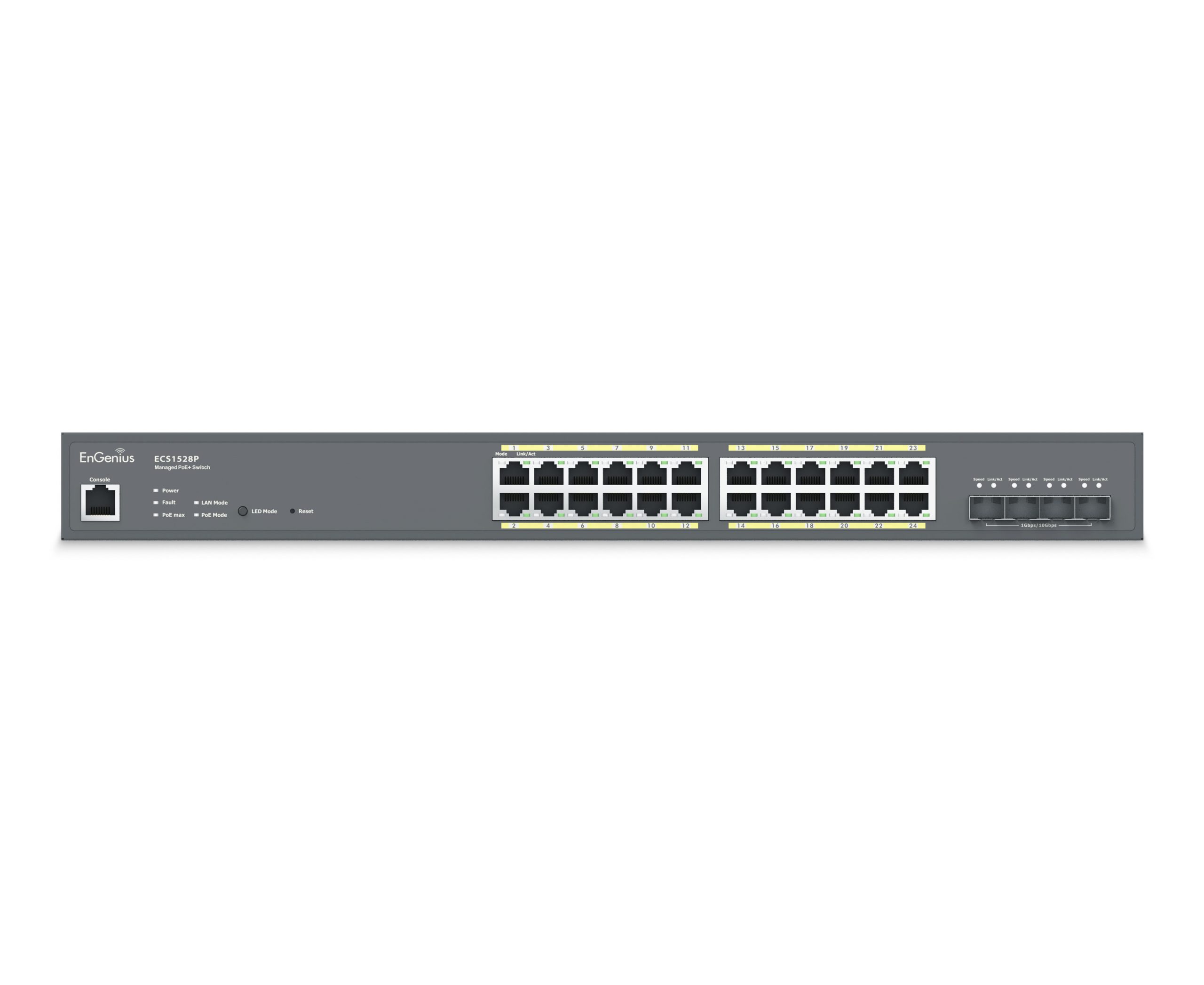 EnGenius - ECS1528P - 24-Port Cloud Managed 1U Rack-Mount 19