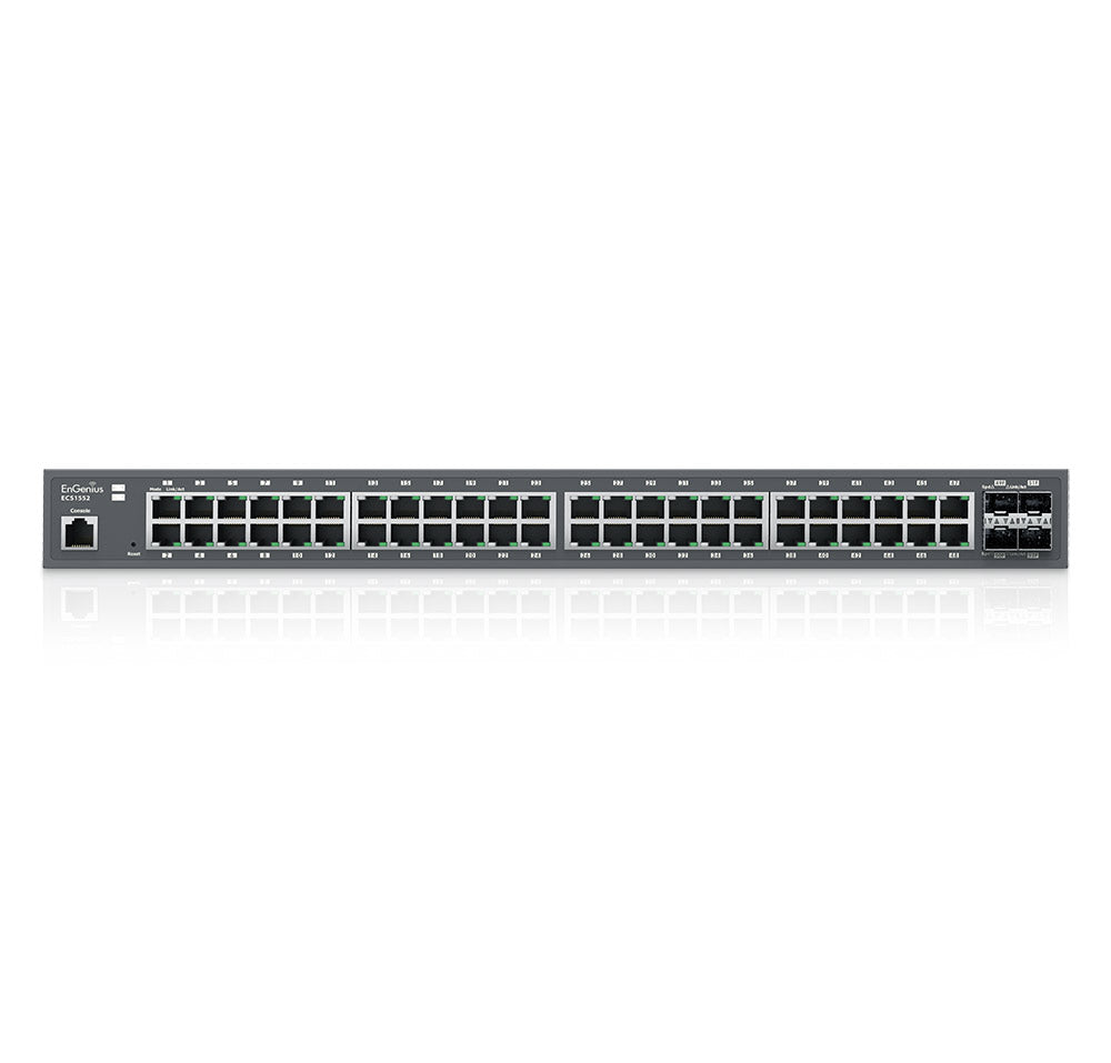 EnGenius - ECS1552 - 48-Port Cloud Managed 1U Rack-Mount 19
