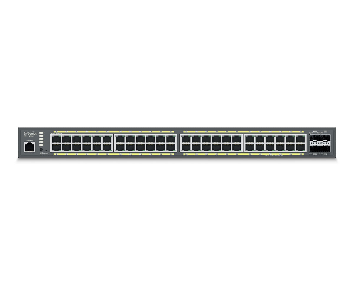 EnGenius - ECS1552P - 48-Port Cloud Managed 1U Rack-Mount 19