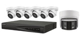 Hikvision - EKI-K82T47 - IP KIT 4MP 8CH 2THDD 6TR 2.8MM, 1 PANO