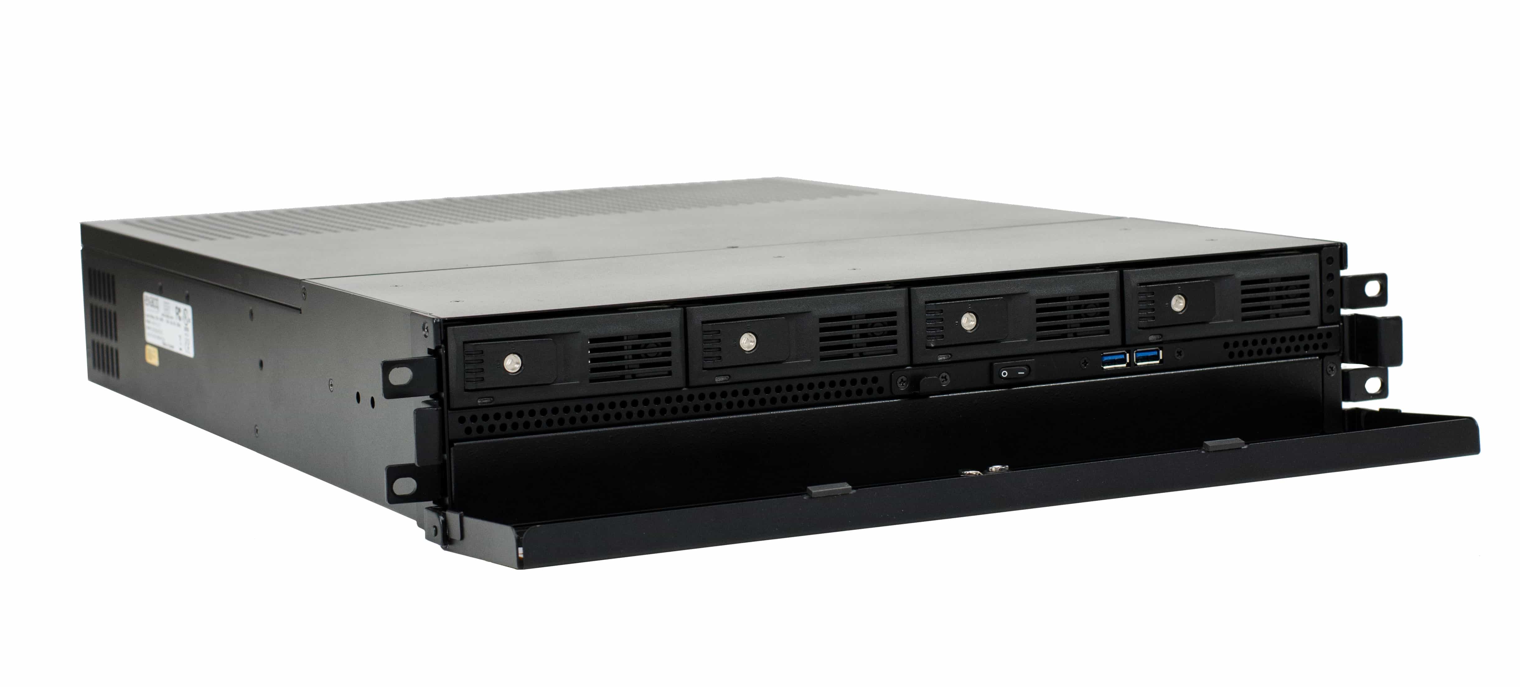 ExacqVision - EM-04T-2S - 2TB EM-Series Rackmount 2U Enterprise Management Server Supports UP to 500 Exacqvision Enterprise VMS Windows 10