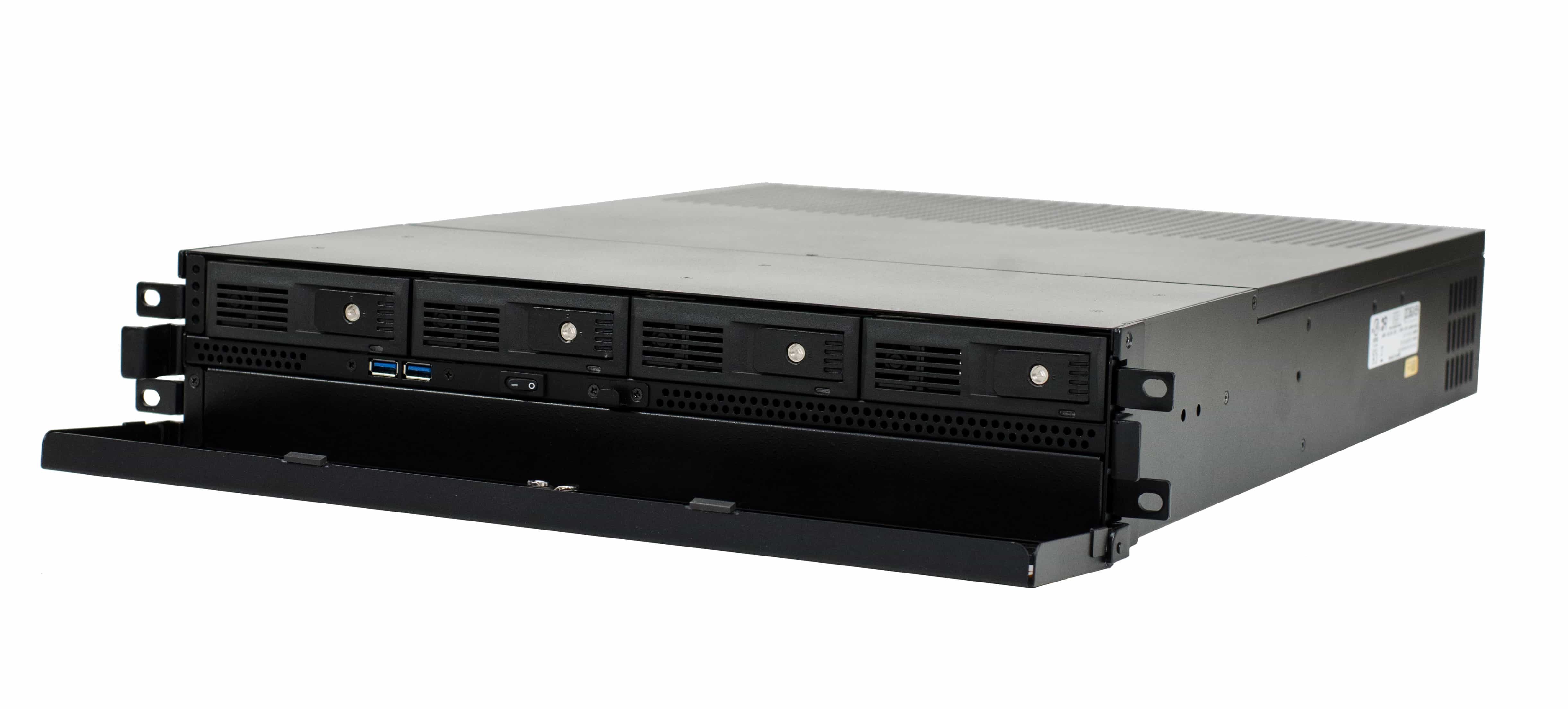 ExacqVision - EM-04T-2S - 2TB EM-Series Rackmount 2U Enterprise Management Server Supports UP to 500 Exacqvision Enterprise VMS Windows 10