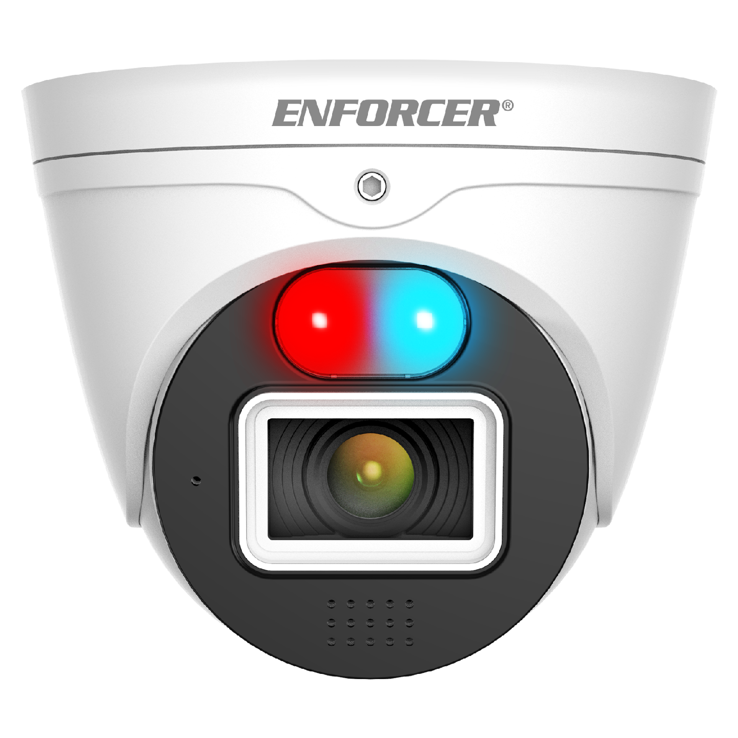 SECO-LARM - EV-N2806-2W4D - IP 8MP Ultra-Low-Light Active Deterrence Turret Camera