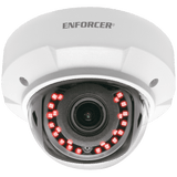 SECO-LARM - EV-Y2501-AMWAQ - 5MP 4-in-1 HD Varifocal Vandal Dome Camera, 2.8~12mm lens, 2592x1944 resolution, 1/2.7" 5MP CMOS, DWDR/2D-NR, TVI/CVI/AHD/Analog format, up to 148' illumination, 40 SMT IR LEDs, Joystick OSD Control, 38º~138º viewing angl