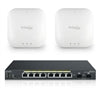 Engenius - EWS2910P-KIT-300 - EWS Starter Kit includes one unit EWS2910P + 2 units EWS300AP - EWS2910P: Wireless Management Switch with 8 GE PoE 2 GE SFP, IEEE802.3af, PoE Budget 61.6w, External Power Adapter