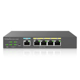 EnGenius - EXT1105P - EnGenius Switch extender with 4 GbE PoE & 1 GbE PoE PD , IEEE802.3at, Desktop Style