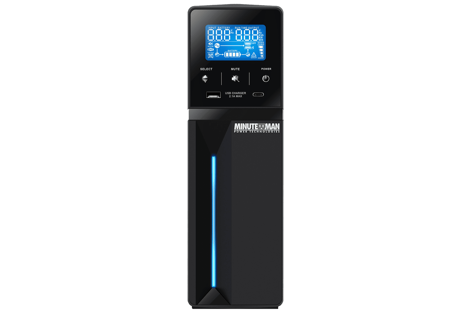 Minuteman - ETR1000LGU - UPS AVR 1000VA 5-Bat/5-Surge USB