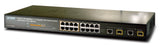 Planet - FGSW-1828PS - 16-Port 10/100 (8-Port PoE) + 2-Port MiniGBIC/SFP Ethernet Web/Smart PoE Switch