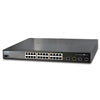 PLANET - FGSW-2620PVM - SNMP Managed 24-Port 802.3af 10/100 PoE Ethernet Switch + 2-Port 1000Base-T/MiniGBIC