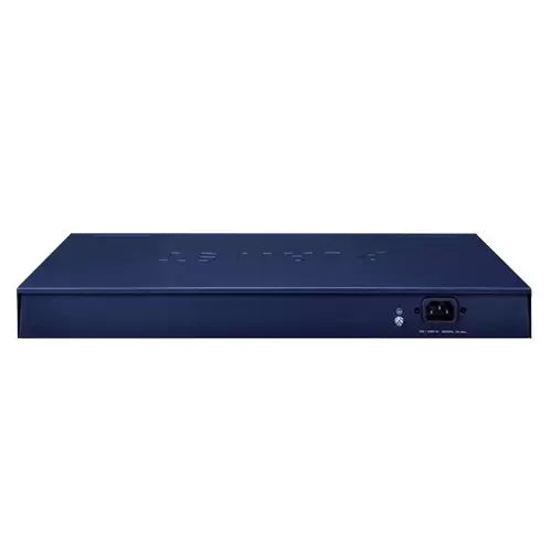 Planet - FGSW-2622VHP - 24-Port 10/100TX 802.3at PoE + 2-Port 10/100/1000T + 2-Port 1000X SFP Ethernet Switch with smart color LCD (300W PoE Budget, Standard/VLAN/Extend mode, PoE Budget, bandwidth control, PD alive check setup over LCD )