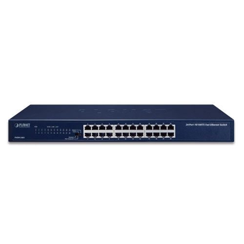 Planet - FNSW-2401 - 24-Port 10/100BASE-TX Fast Ethernet Switch (4 operation modes: Standard/VLAN/Flow Control/Extend )