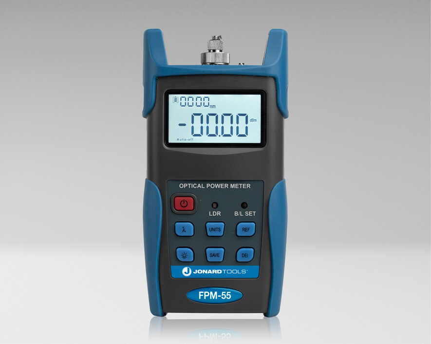 Jonard Tools - FPL-5555 - Fiber Power Meter w/ Data Storage & SM/MM Optical Light Source Kit