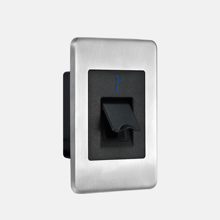 ZKteco USA - FR1500-Milfare - Flush-mounted Slave Fingerprint &Mifare Reader with built in prox reader 