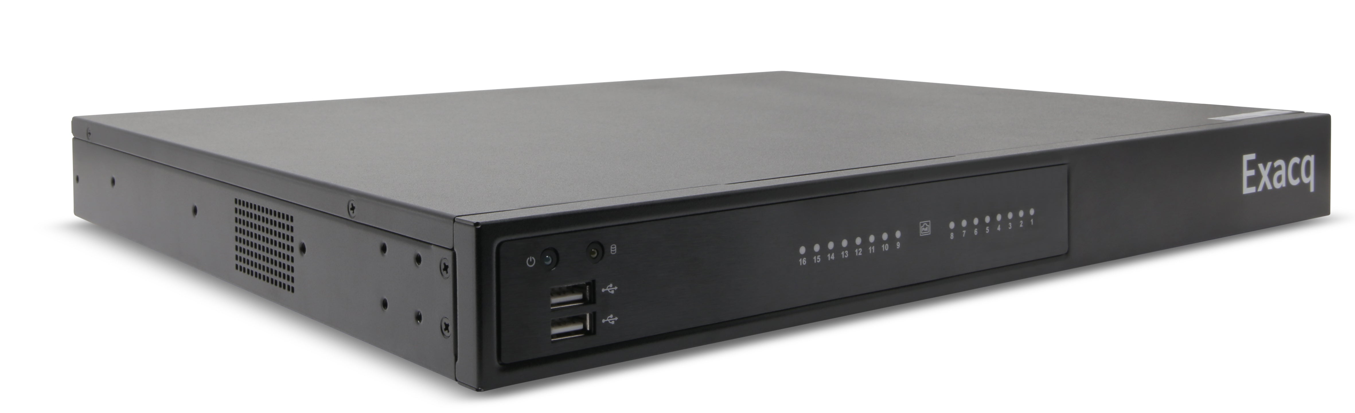 ExacqVision - IP16-08T-GPL - 8TB PoE+ G-Series IP Desktop NVR Linux with 16 IP Professional licenses (16 max)