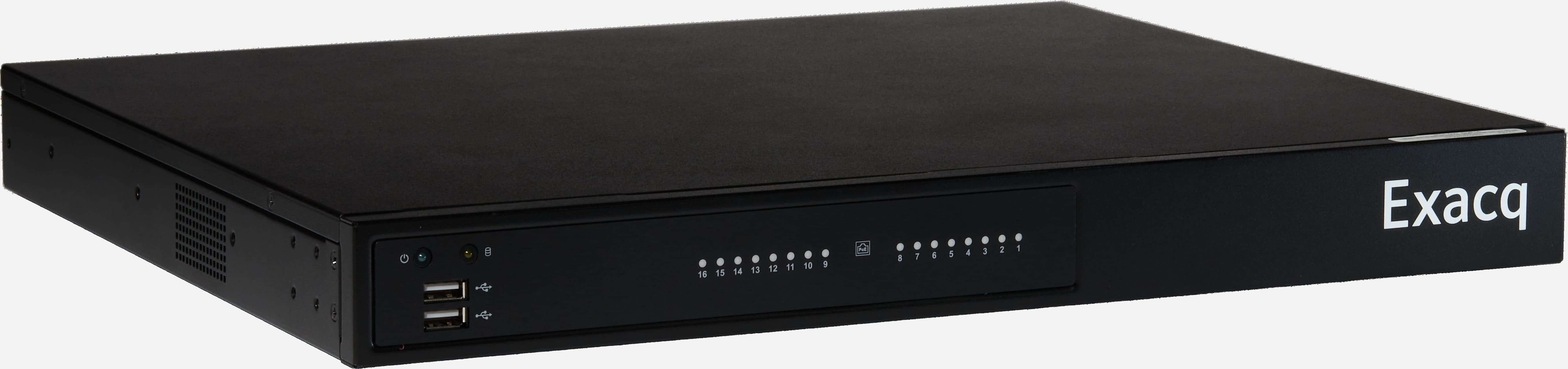 ExacqVision - IP04-08T-G2P16 - 8TB G-Series Desktop PoE Recorder with 16 PoE+ IP Camera Ports