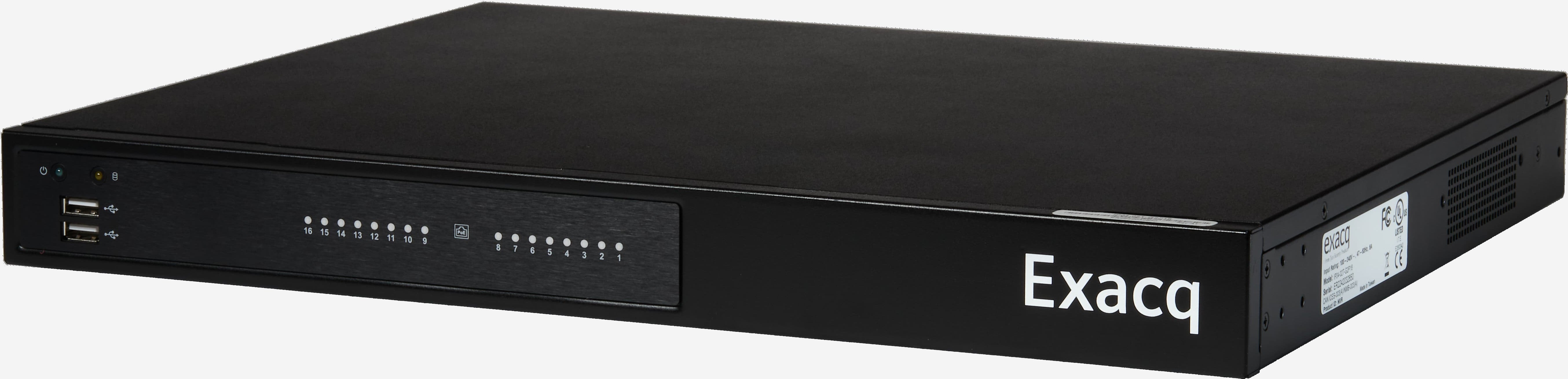 ExacqVision - IP04-04T-G2P16 - 4TB G-Series Desktop PoE Recorder with 16 PoE+ IP Camera Ports