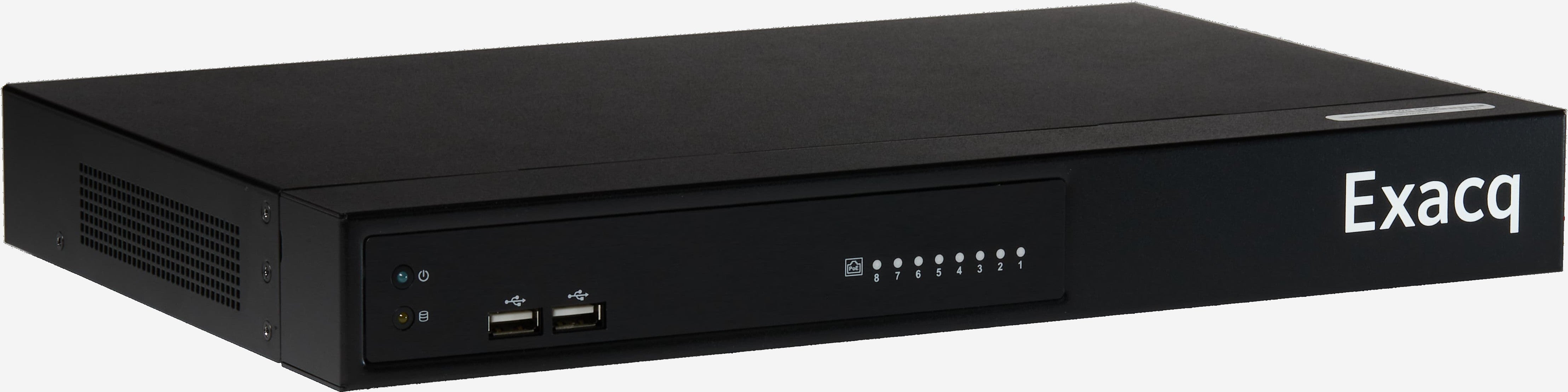 ExacqVision - IP04-02T-G2P08 - 2TB G-Series Desktop PoE Recorder with 8 PoE+ IP Camera Ports
