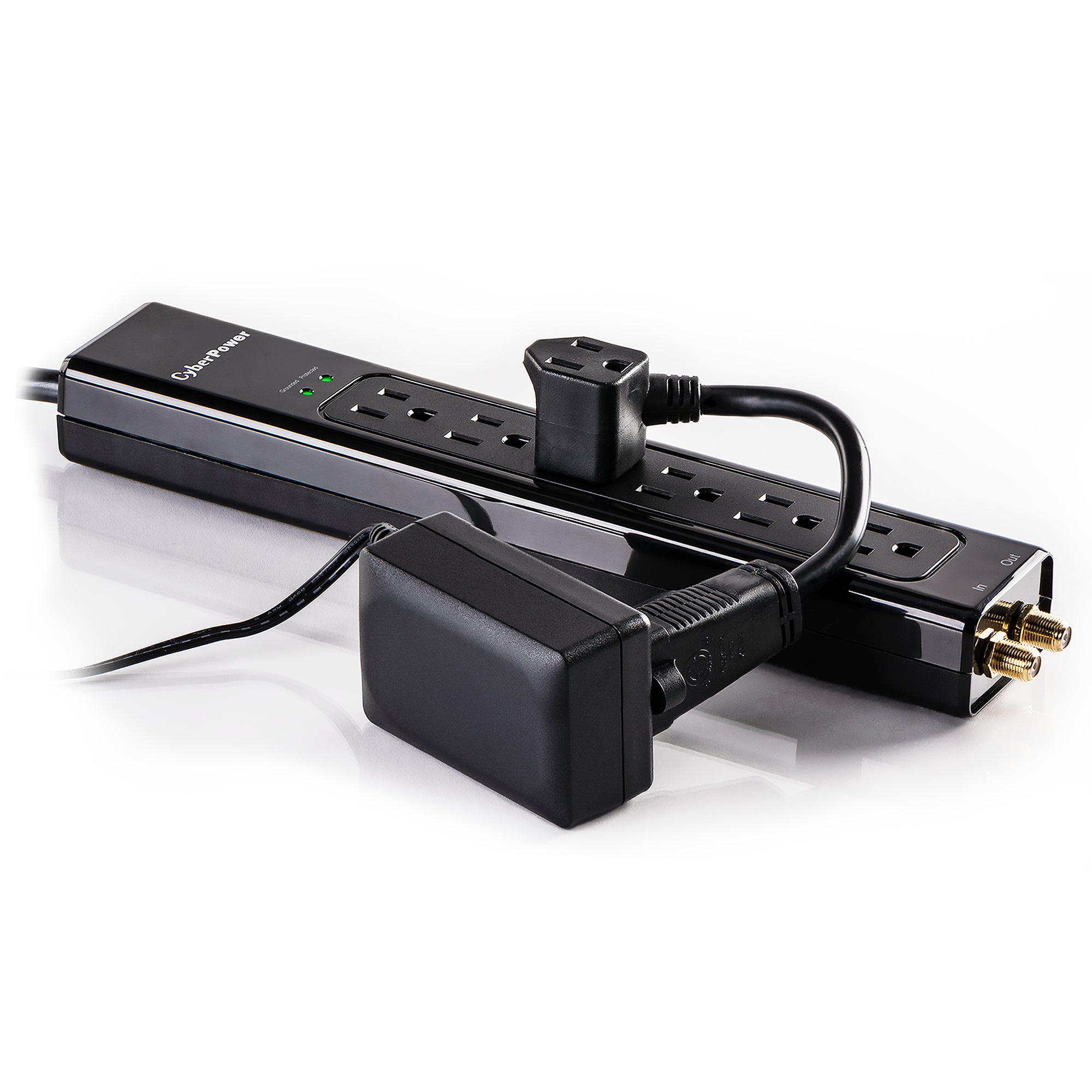 Cyber Power - GC201 - Outlet Extender, Heavy-duty extension cable with two grounded outlets