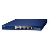 PLANET - GS-4210-24UP4X - 24-Port 10/100/1000T 802.3bt PoE + 4-Port 10G SFP+ Managed Ethernet Switch