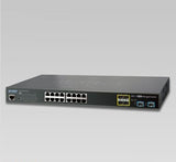 Planet - GS-5220-16T4S2XR - L2+ 16-Port 10/100/1000T + 4-Port 100/1000X SFP + 2-Port 10G SFP+ Managed Ethernet Switch